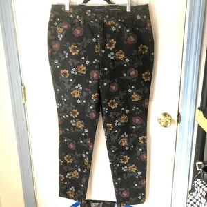 Charter Club Floral printed Skinny Ankle Women jeans size 12